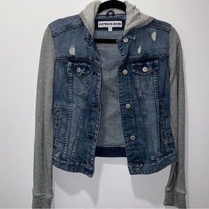 Express Hooded Denim Jacket